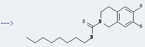 6,7-dihydroxy-3,4-dihydro-1H-isoquinoline-2-carbothioic acid octylamide